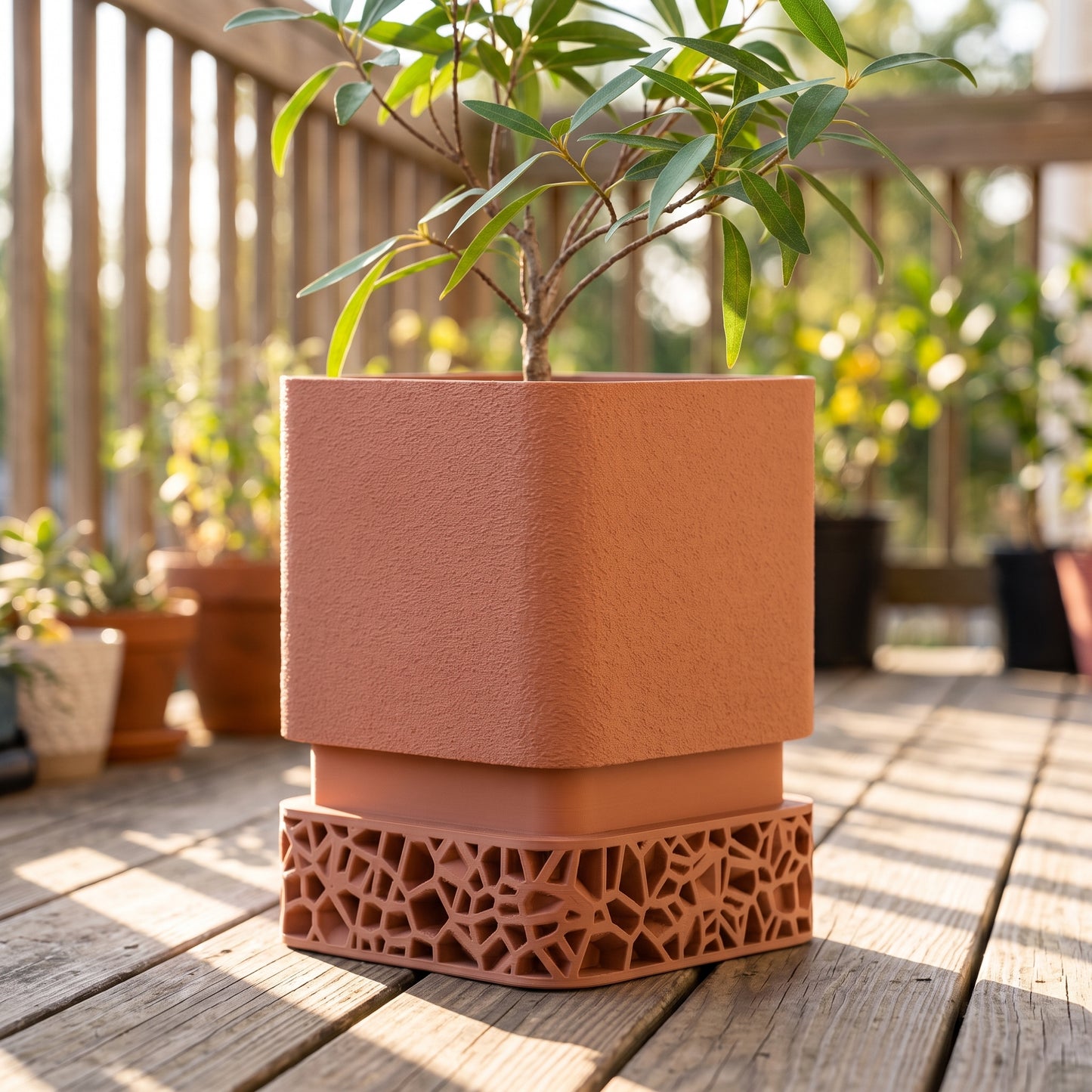 Macetero Voronoi  — Diseño Geométrico para Plantas